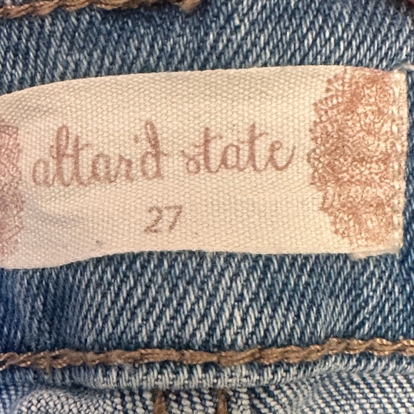 Altar'd State Flare Raw Hem Crossover Waist Size 27 💫 - Picture 2 of 7